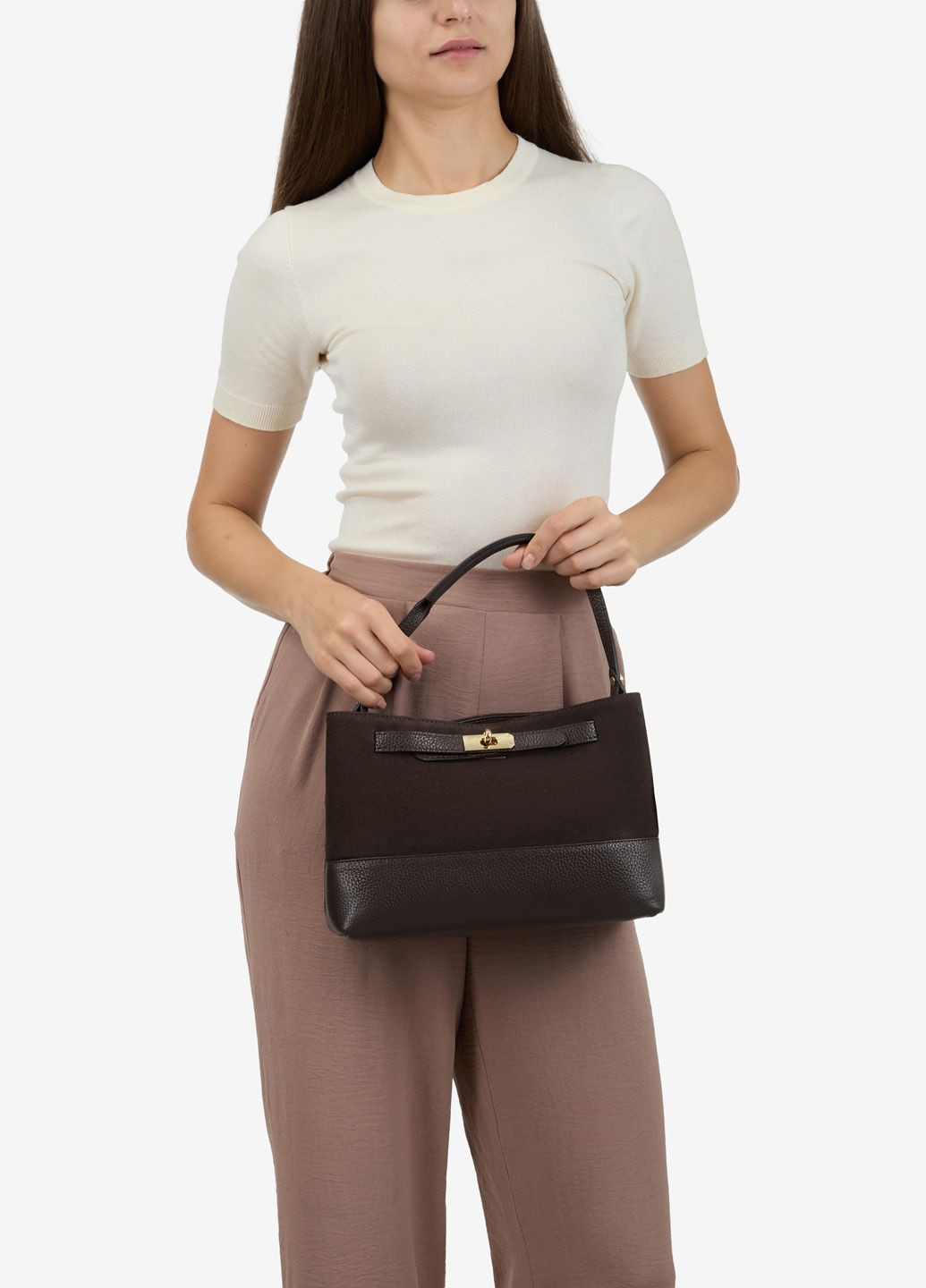 Сумка женская замшевая кросс-боди средняя Сrossbody Regina Notte (366545886)