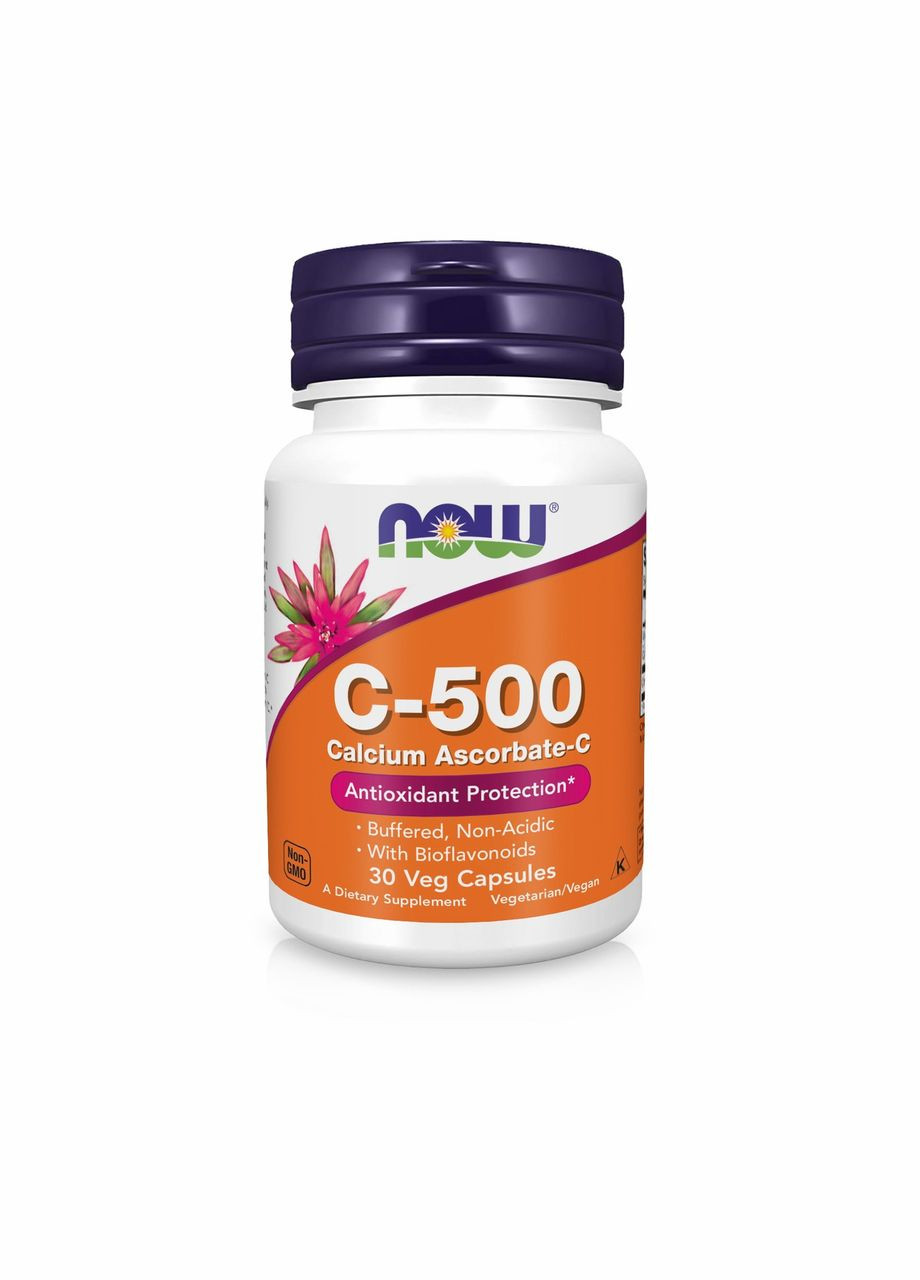 Вітамін С-500 30 капсул Now Foods (346086642)