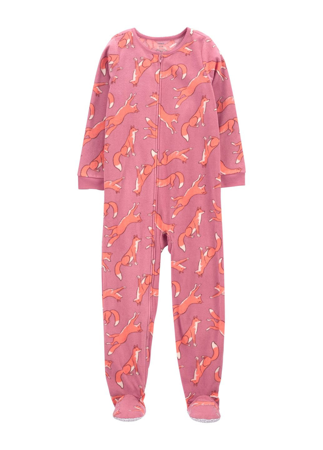 Темно-розовая всесезон человечек флисовый Carter's