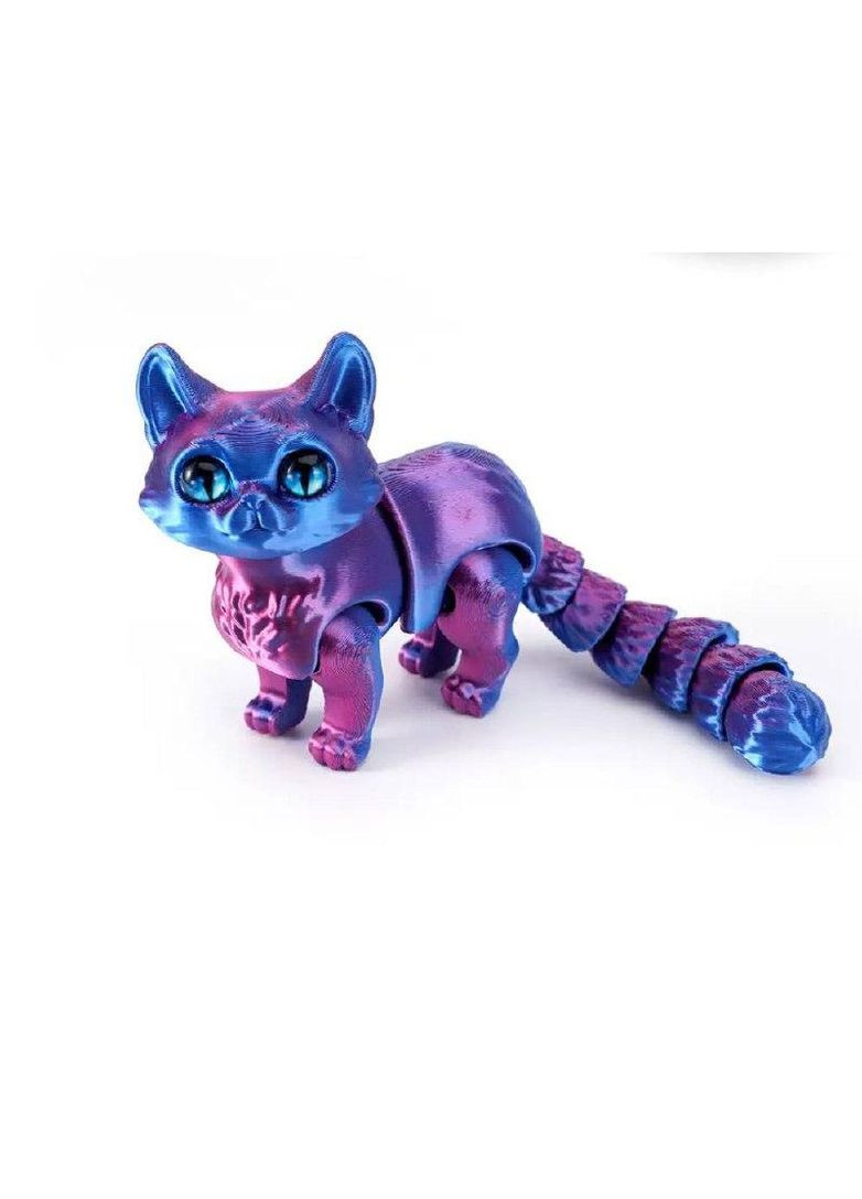Іграшка 3D антистрес Котик Фіолетово-синій No Brand (333163908)