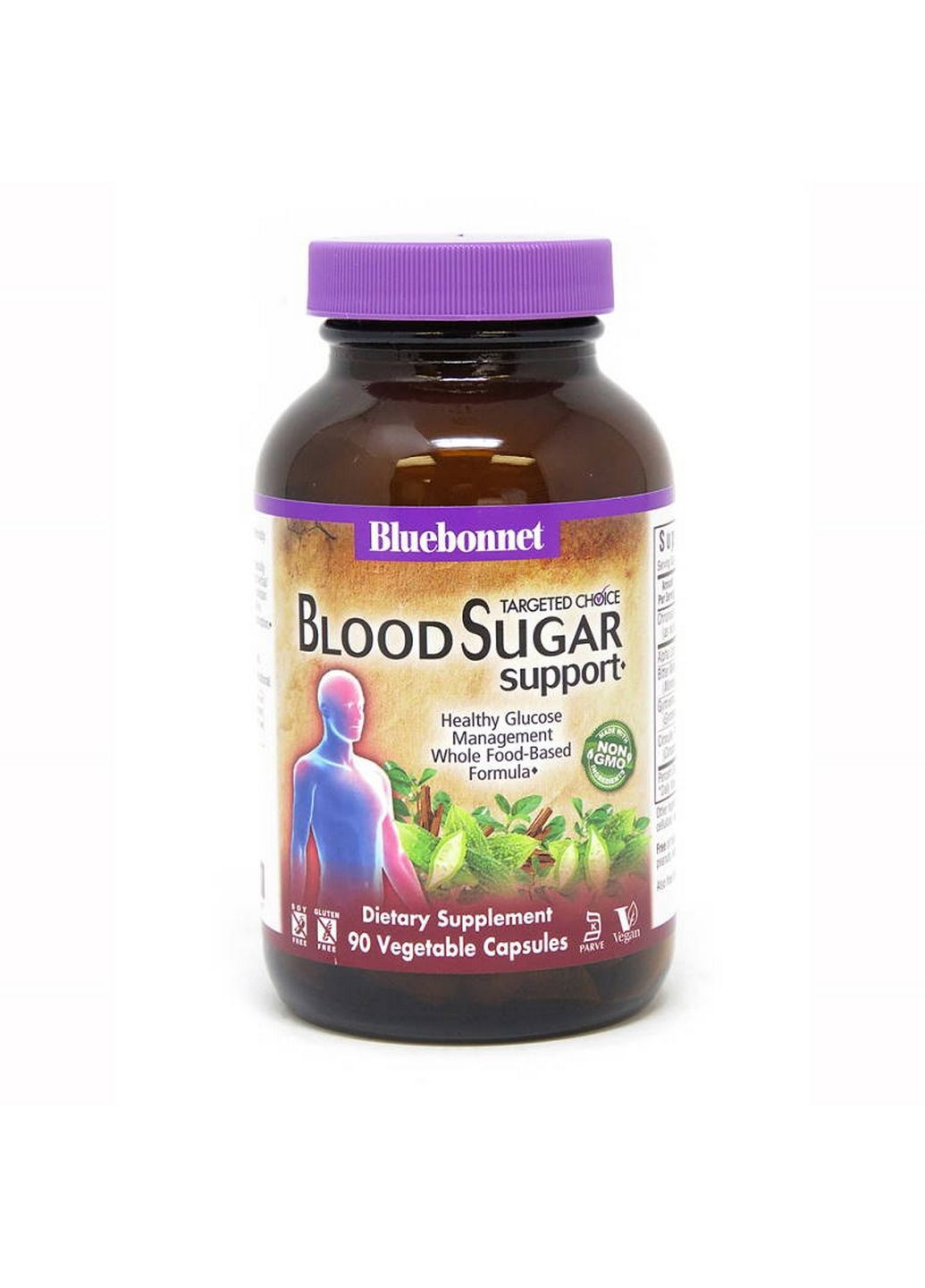 Натуральная добавка Targeted Choice Blood Sugar Support, 90 вегакапсул Bluebonnet Nutrition (293337987)