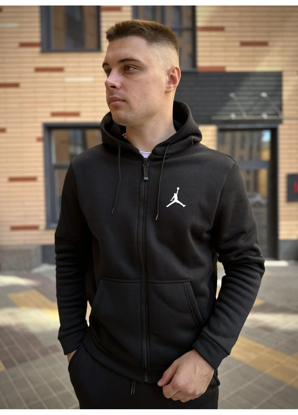 Зимняя кофта на змейке триниктка с начесом No Brand (367184748)