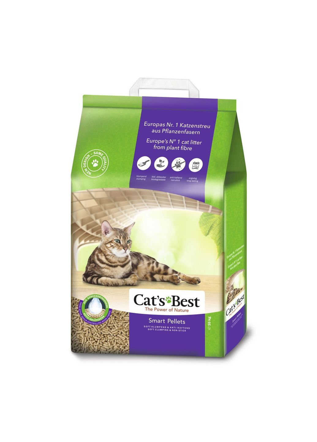 Наполнитель древесный Smart Pellets 20 литров Cats Best (293408297)