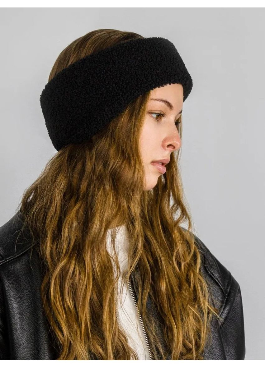 Зимняя повязка на голову - Барашек No Brand Жіноча пов'язка (362697755)