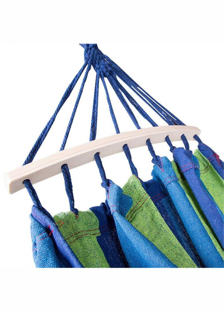 Підвісний гамак для відпочинку Rainbow Two 200 х 80 см із планкою 40 см No Brand (340111691)