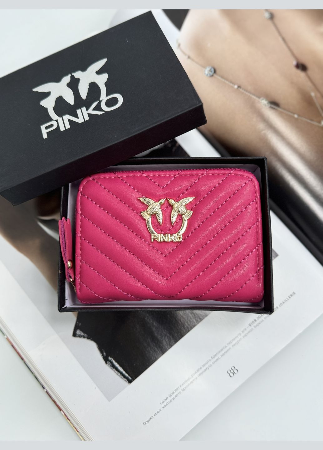 Кошелек Пинко мини LUX розовый No Brand (317627531)