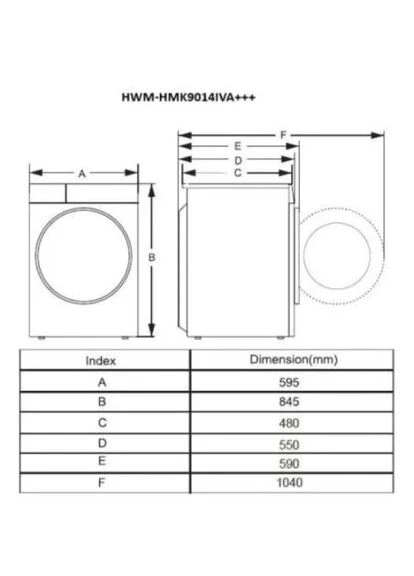 Пральна машина HWM-HMK9014IVA+++ HEINNER (394755123)