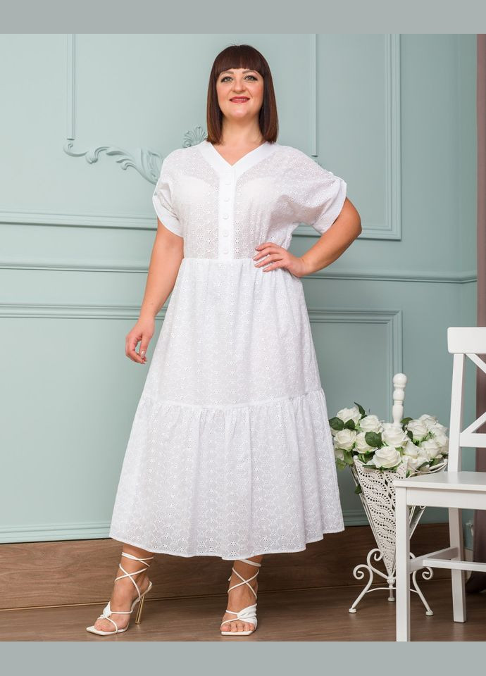 Белое платье 14563-5 Alenka Plus