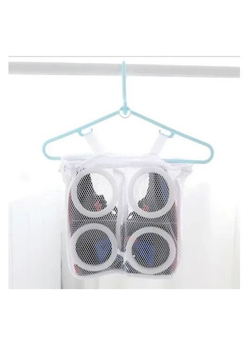 Мішок для прання взуття та іграшок в пральній машині, чохол сітка з 2 відсіками 28х24х8 см and (355889671)