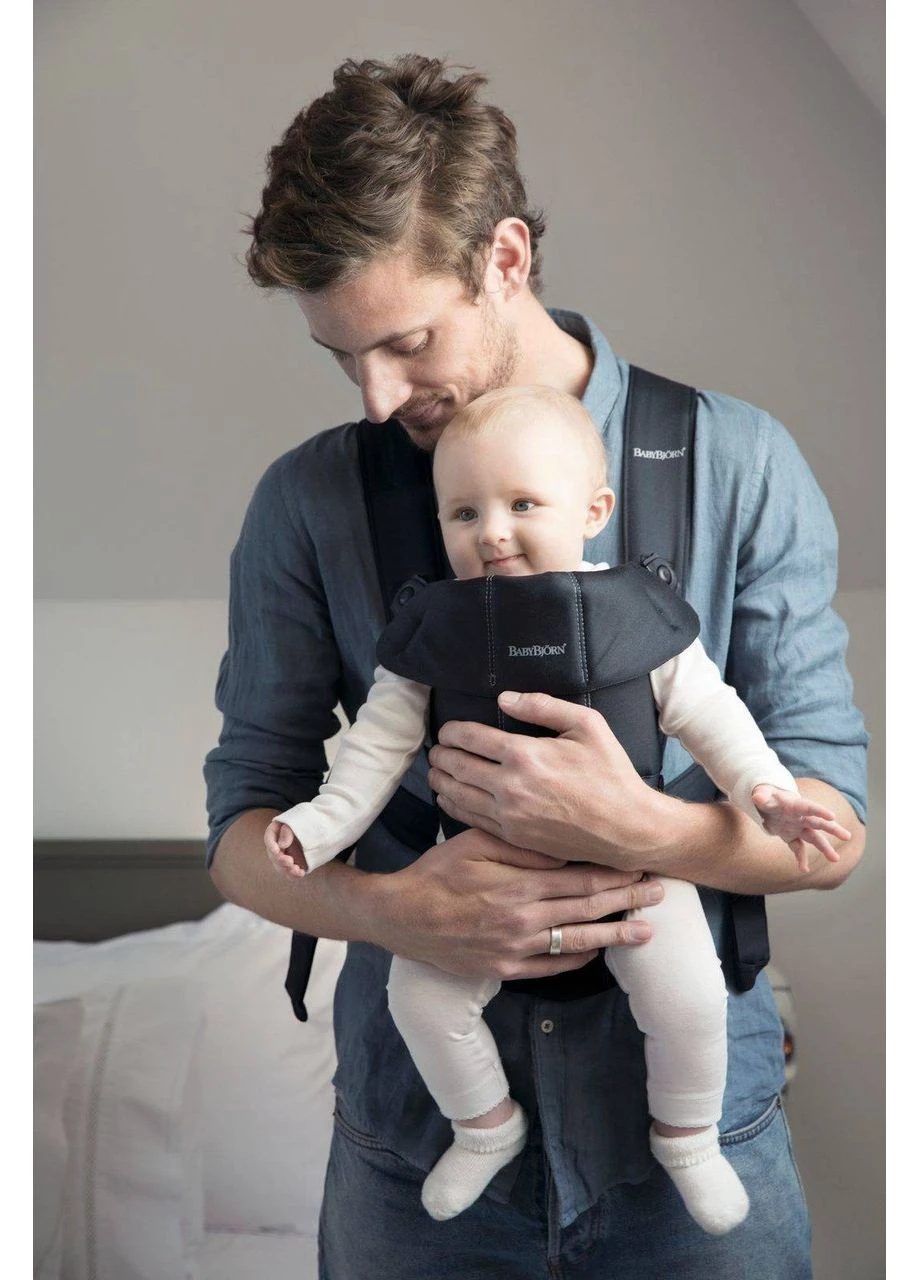 Кенгуру-переноска Mini Cotton Black, 7317680210562 BabyBjorn (362539947)
