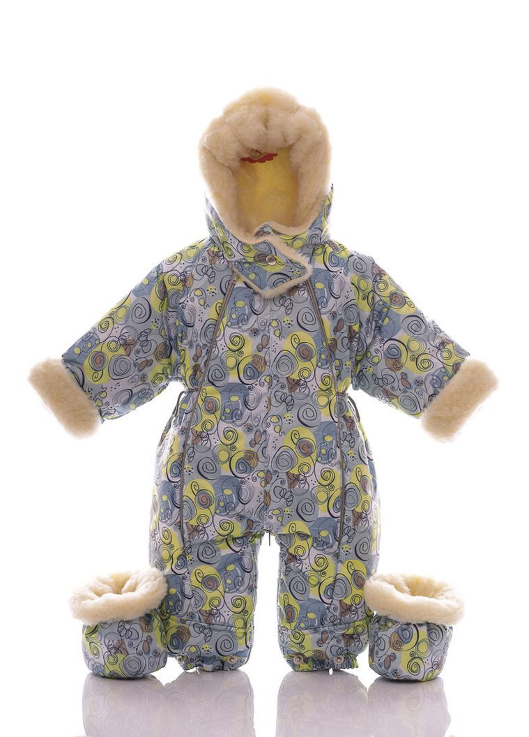 Комбинезон Трансформер на меху галактика серый 86 см (50738) BABYKROHA (315423960)