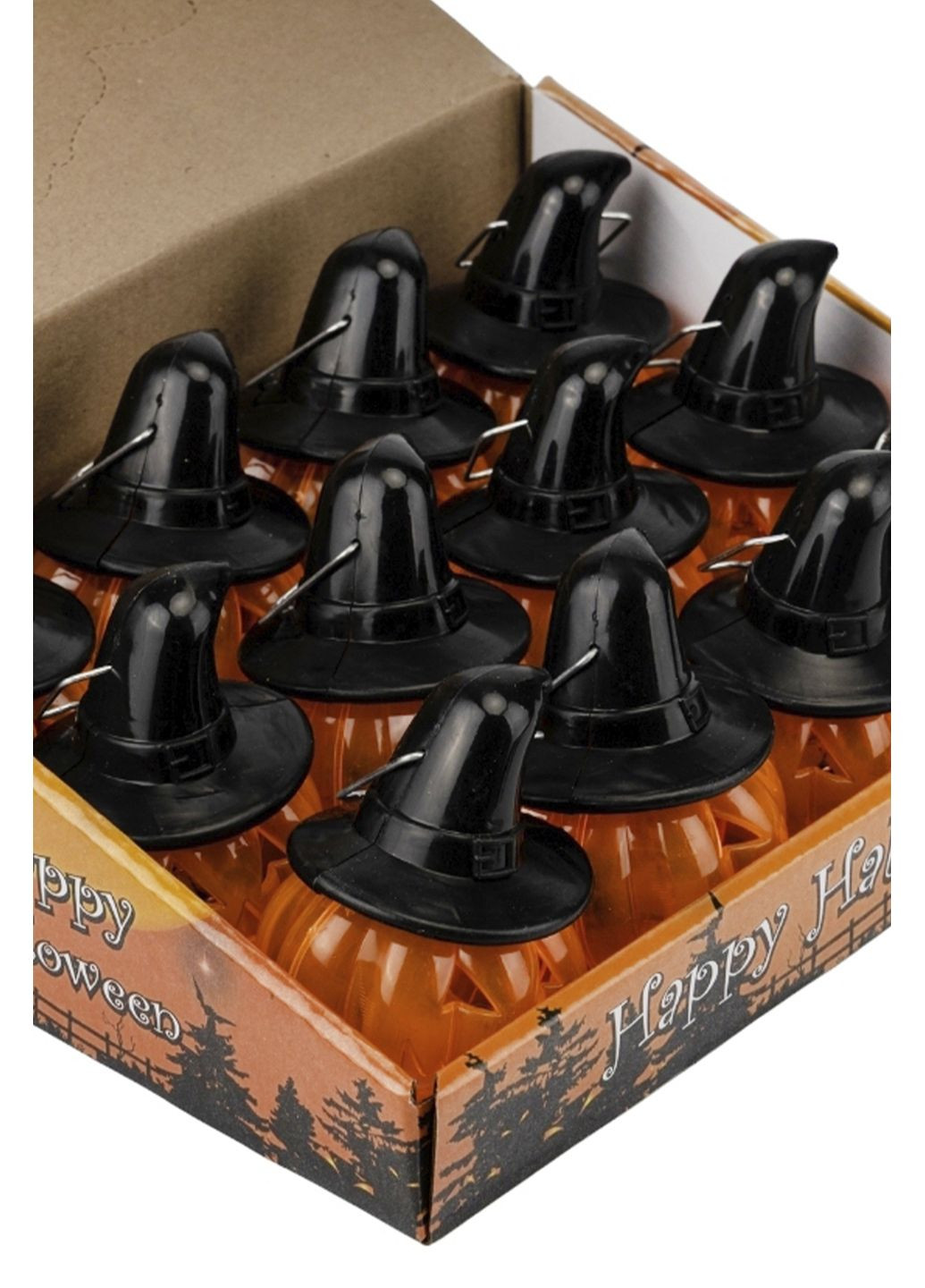 Светодиодная свеча с подвеской «Тыква в шляпе» цвет оранжевый ЦБ-00285413 No Brand (361855553)