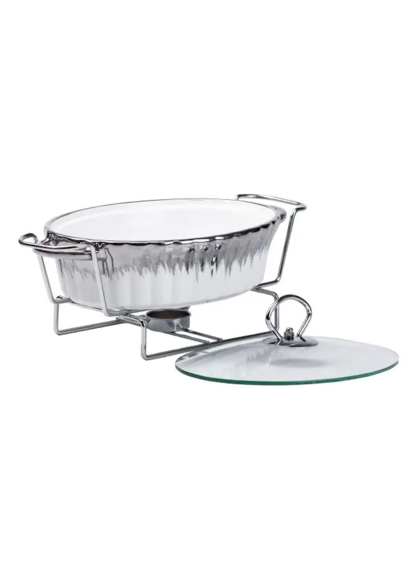 Марміт порцелянаовий на 1 л овальний з підігрівом 31×19×13 см HP1022 Jooki (358706528)