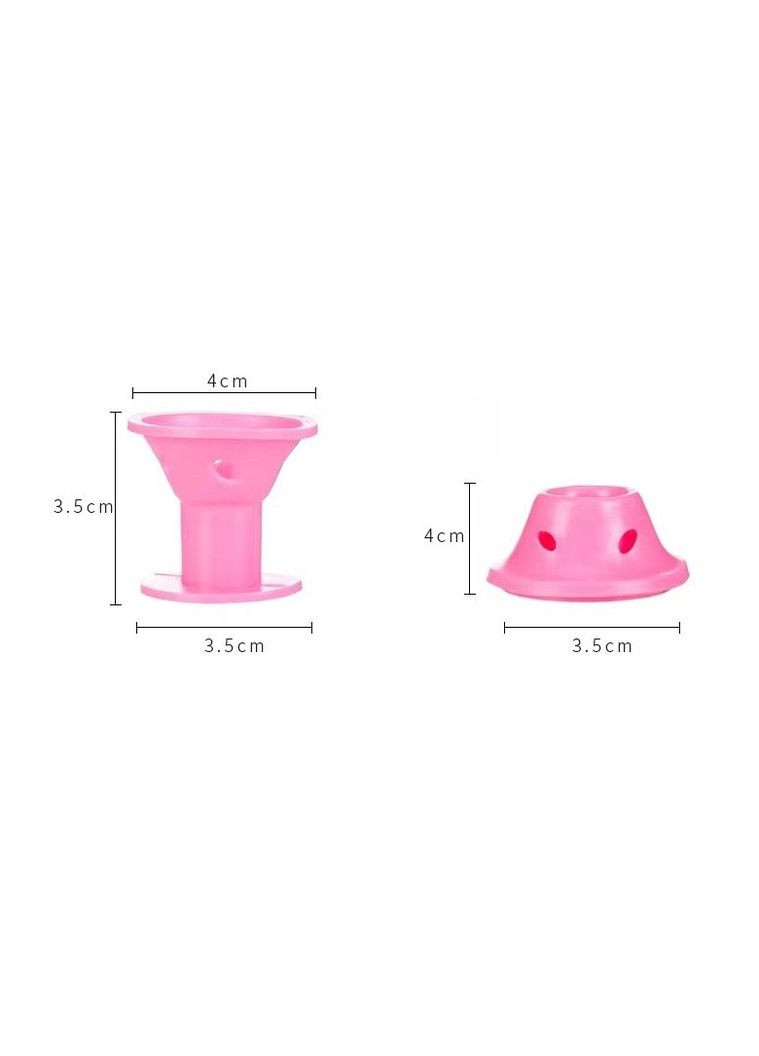 Силіконові бігуді-грибочки для завивки волосся без шкоди набір м’які рожеві набір 10 шт No Brand (358650321)