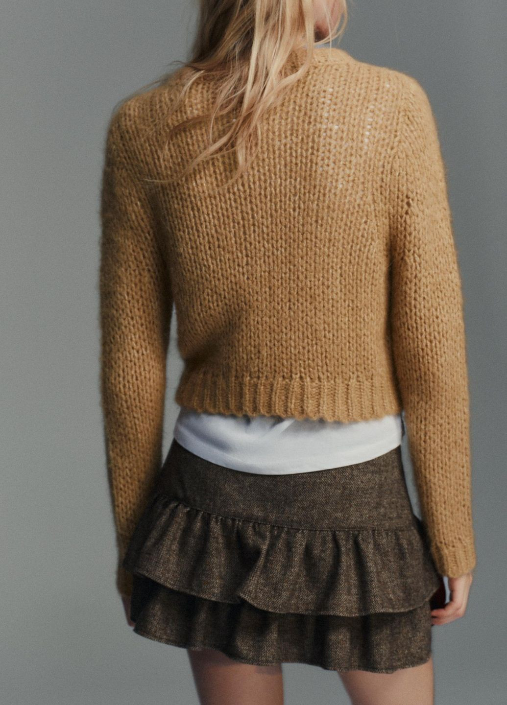 Світло-коричневий демісезонний светр Zara