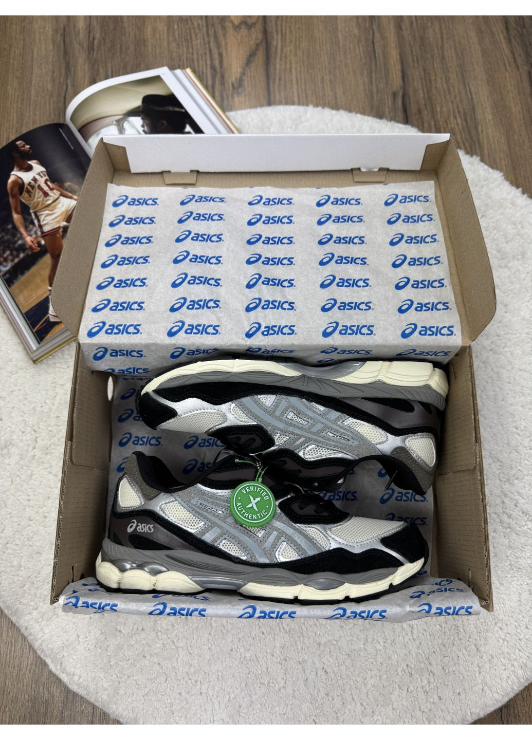 Сірі Осінні кросівки чоловічі asics gel-nyc 1090 white black grey асікс гель нюк 1090 No Brand