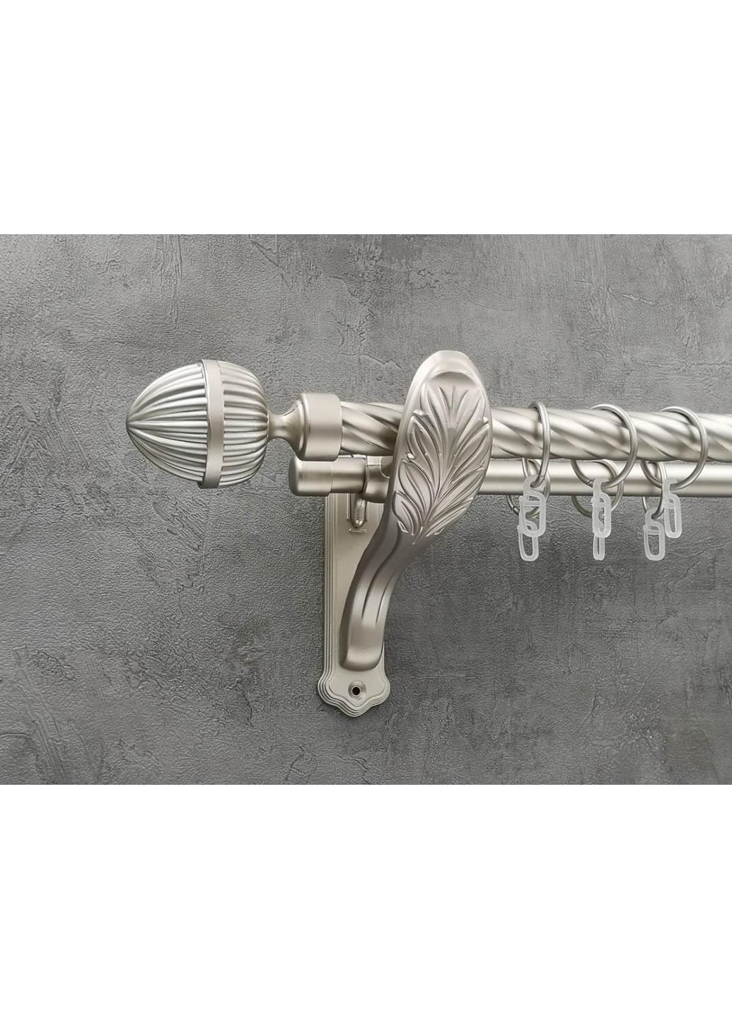 Карниз Одеон кручена штанга подвійний ретро 25/19 мм 200 см Сатин Quadrum (352781731)