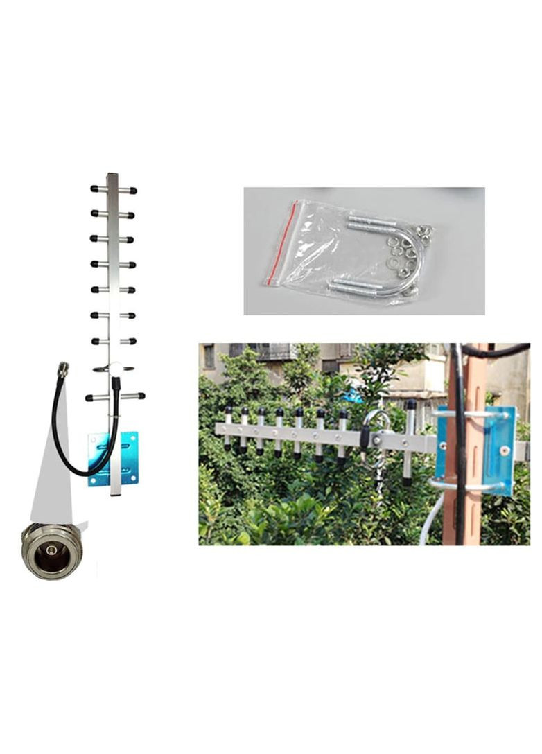 Усилитель мобильной связи Lintratek 2G 4G 900 МГц (антенна 8 дБи + терминальная), синий RNet KW13A-GSM (329868704)