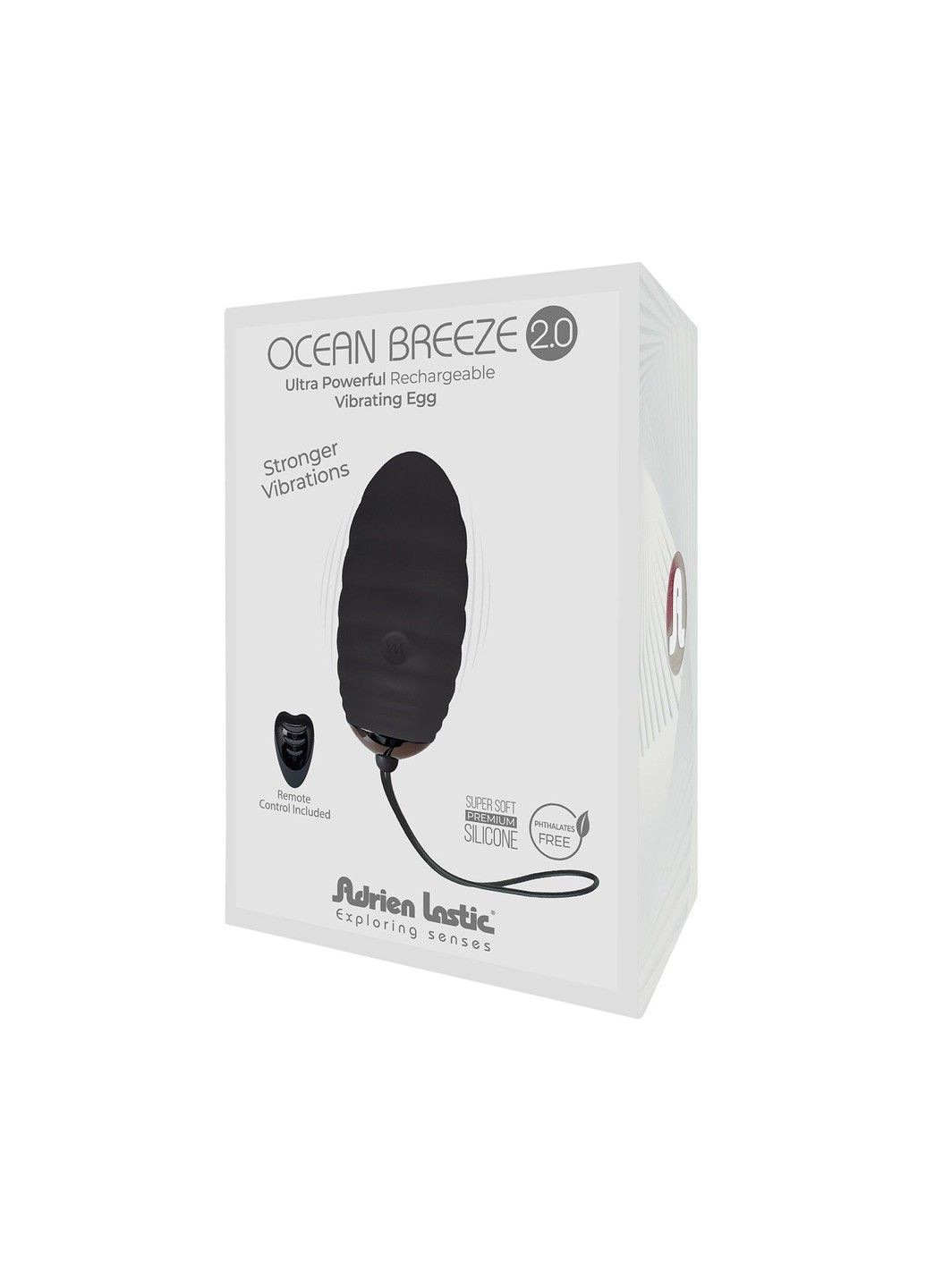 Віброяйце Ocean Breeze 2.0 Black Adrien Lastic (316252855)
