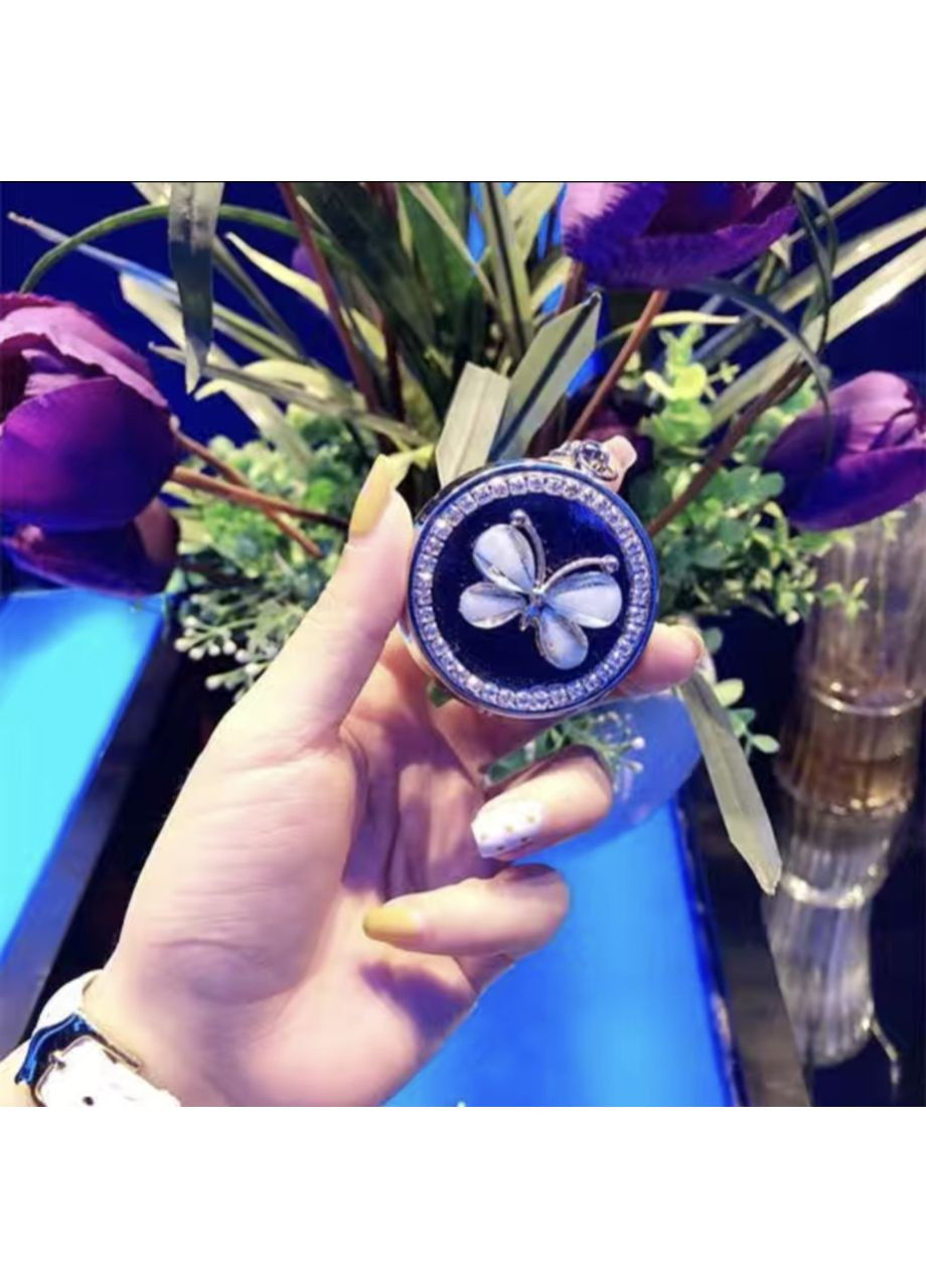 Стильная минипепельница брелок из нержавеющей стали со стразами портативная карманная пепельница для сигарет No Brand (297333093)