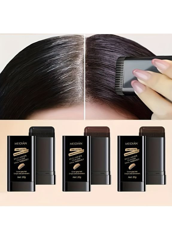 Экспресс корректор седины консилер-стик с щеткой черный No Brand (364202098)