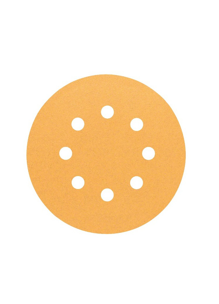 Шлифлист бумажный (125 мм, P120, 8 отверстий) шлифбумага шлифовальный диск (21159) Bosch (266816288)