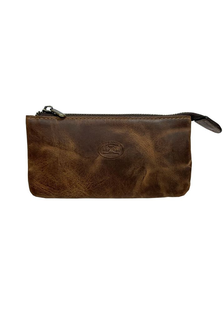 Ключница на молнии кожаная коричневая Arno 3350 whisky Tony Perotti (303830997)