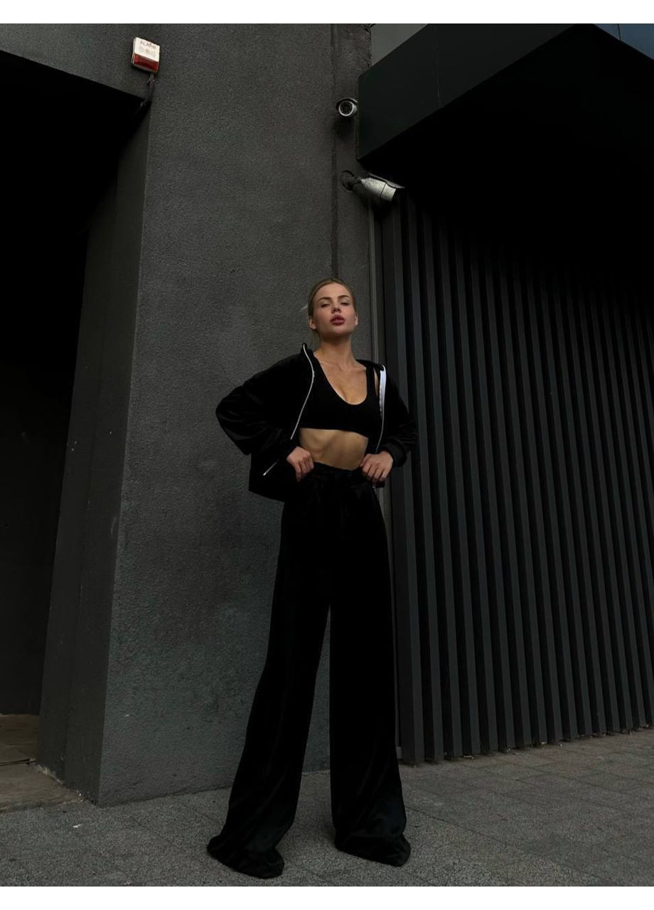 Жіночий спортивний костюм велюр для прогулянок та активного відпочинку комфортний New Trend (304647088)