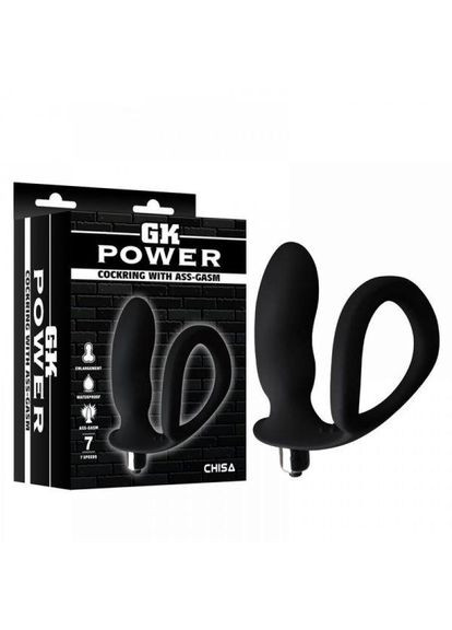 CH32156 анальна пробка з кільцем GK power cockring with ass-gasm Chisa (303908869)