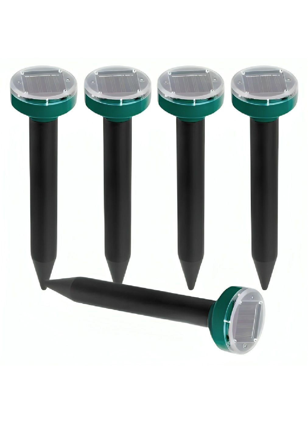 Комплект ультразвукових відлякувачів на сонячній батареї від гризунів кротів з площею дії до 20 метрів (479948-Prob) Unbranded (327215458)