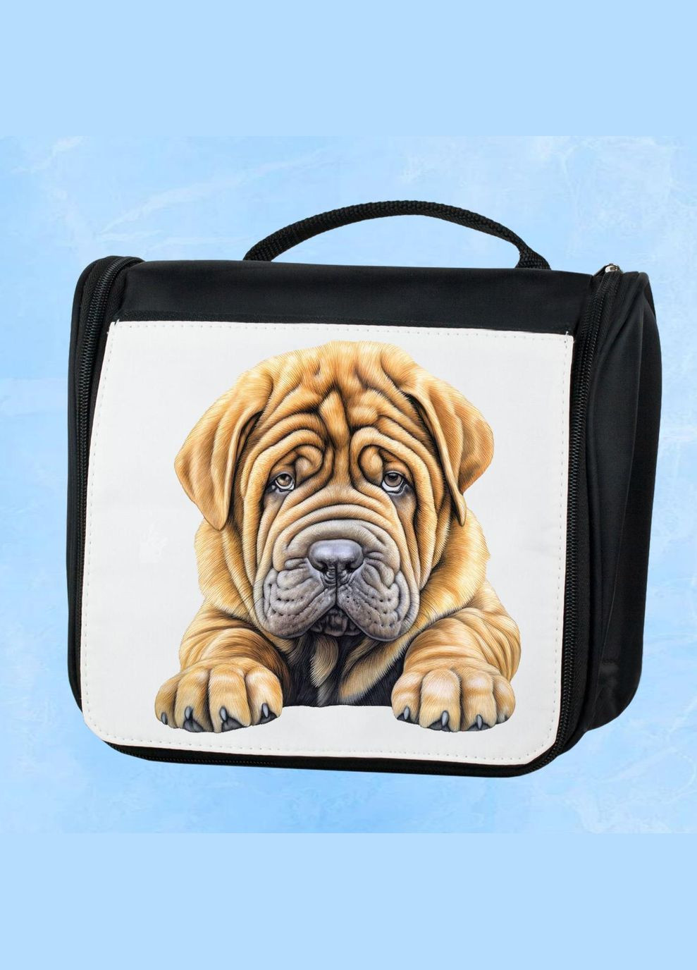 Дорожня сумка - органайзер для косметики несессер Dog #87 Чорна No Brand (318677104)