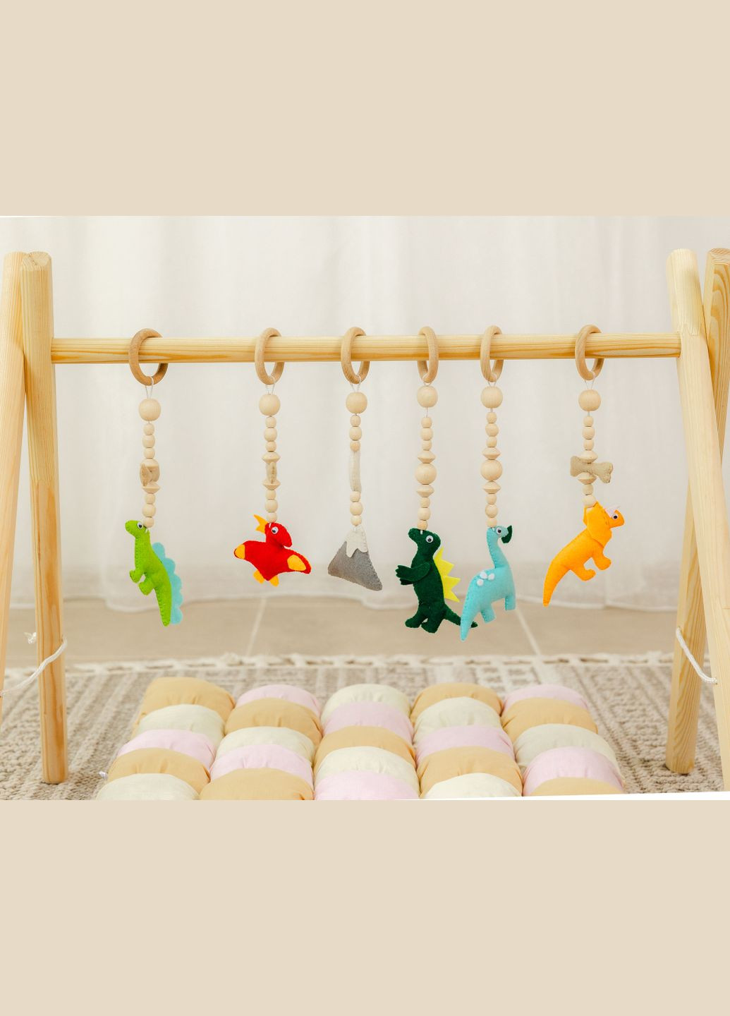 Мобіль дитячий підлоговий XRMASTER Динозаврики з матрациком Лисенятко No Brand (347584731)