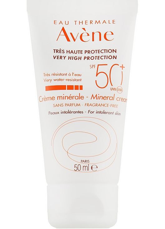 Сонцезахисний крем з мінеральним екраном Solaires Mineral Cream SPF 50+ 50ml (53495-20661) Avene (368603455)