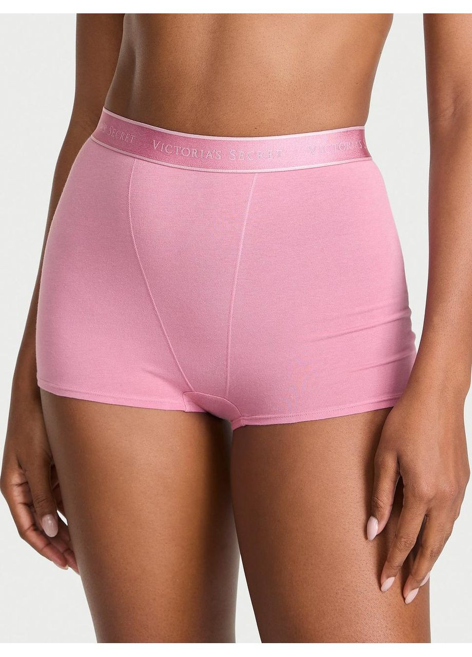 Жіночі трусики Logo Cotton High-Waist Boyshort Victoria's Secret (353087414)
