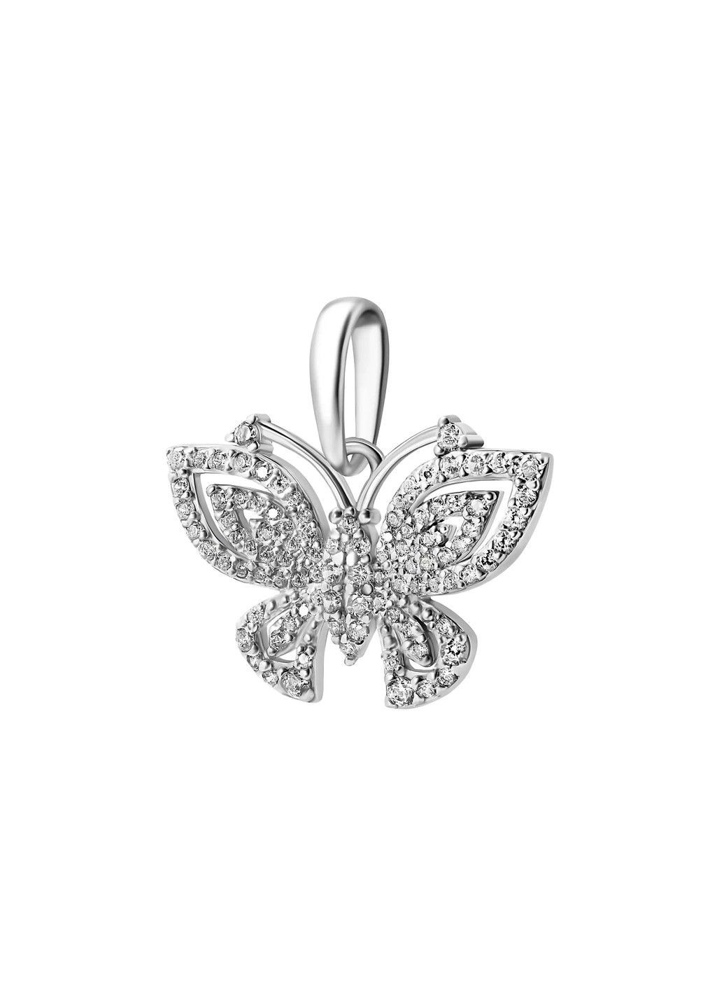 Срібна підвіска Метелик з фіанітами UMAX (290851831)