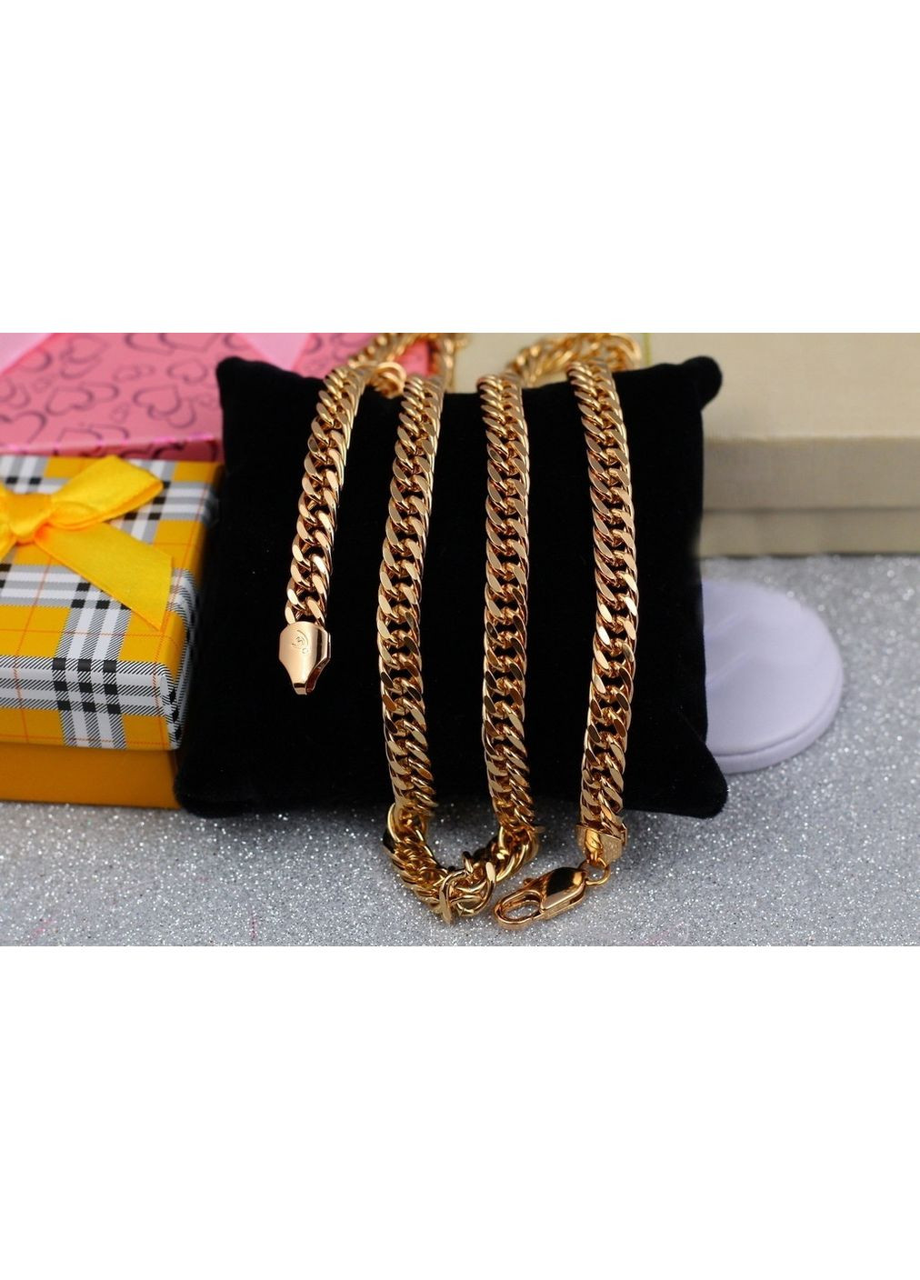 Ланцюг кобра 60 см 7 мм золотистий love-shopping Xuping Jewelry (355799449)