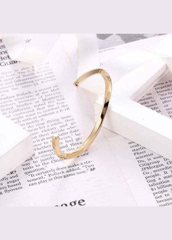 Браслет из стали золотого цвета классический (17013) Hemst (301070880)