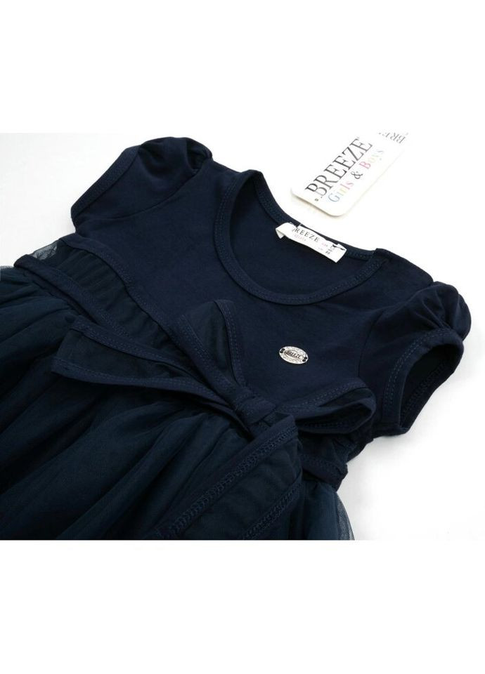 Темно-синя сукня з фатиновою спідницею (14251-110g-blue) Breeze (300624772)