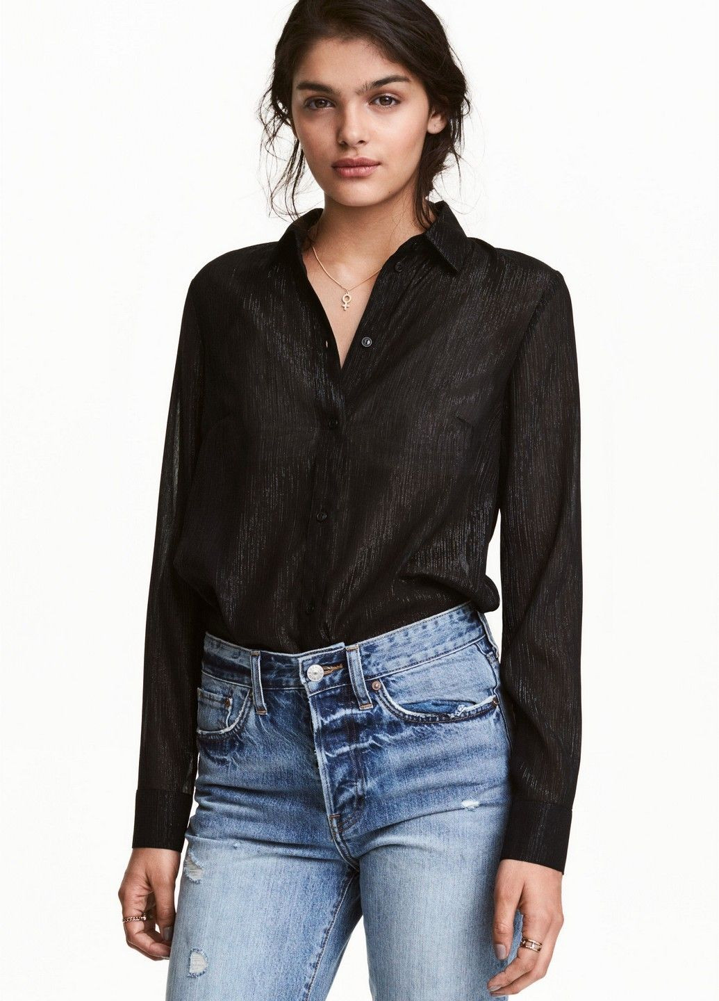 Чорна блуза H&M