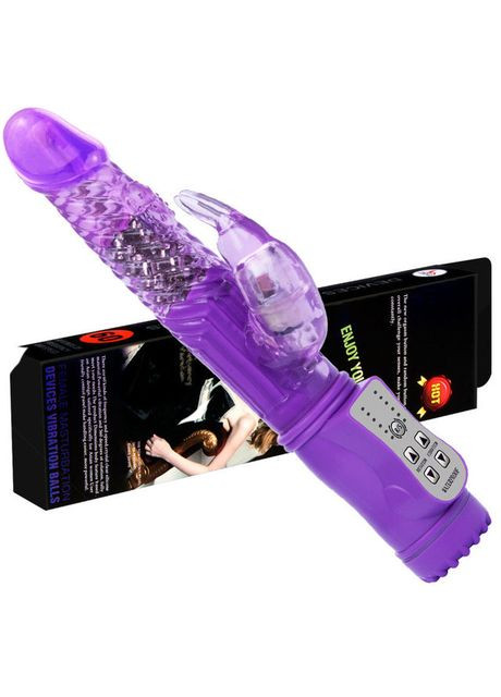 Фаллоімітатор Кролик Jack Rabbit вібратор подвійний з обертовою головкою для клітора No Brand (303884140)