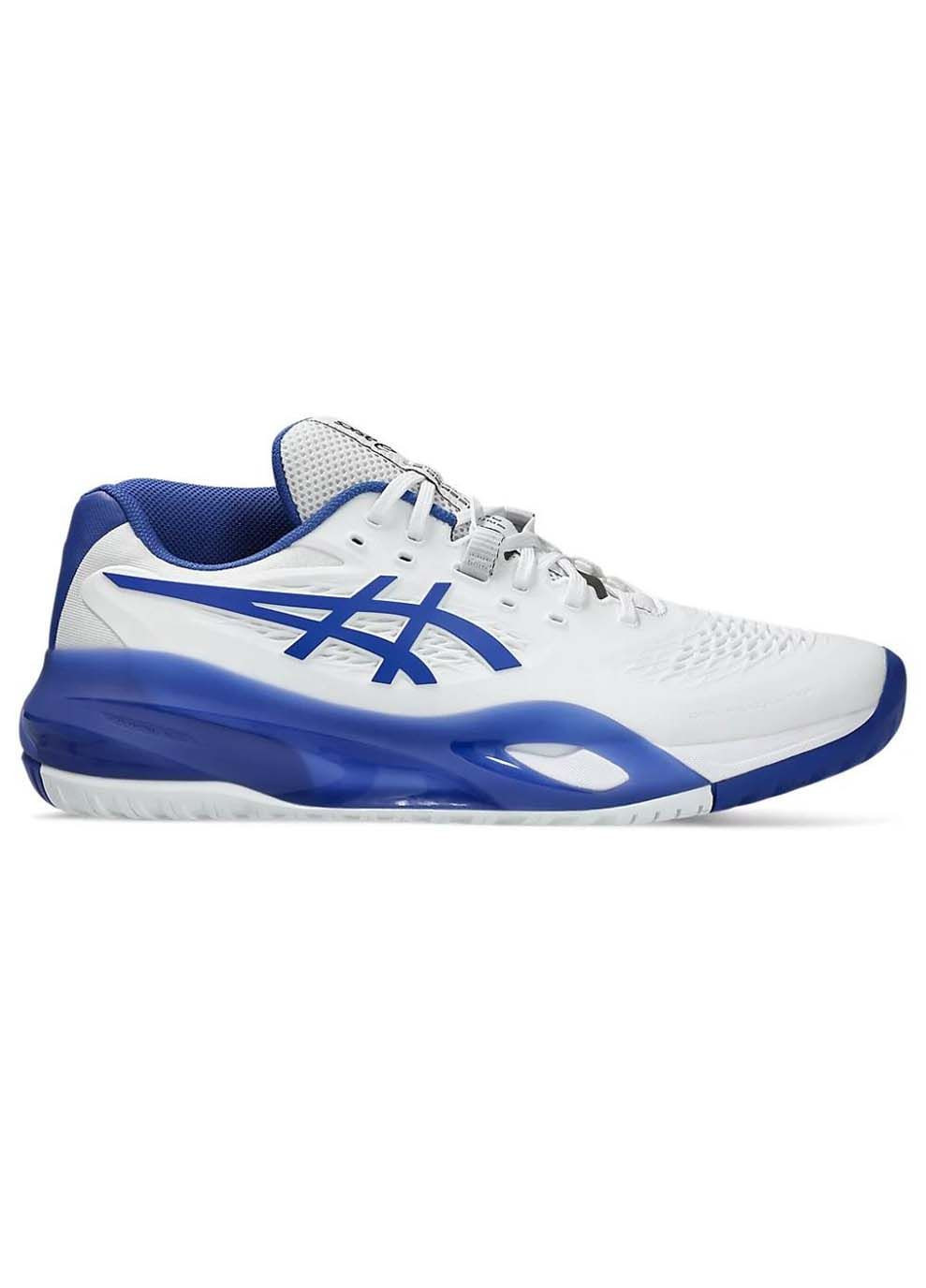 Цветные демисезонные мужские кроссовки gel-resolution x white/cobalt blue Asics