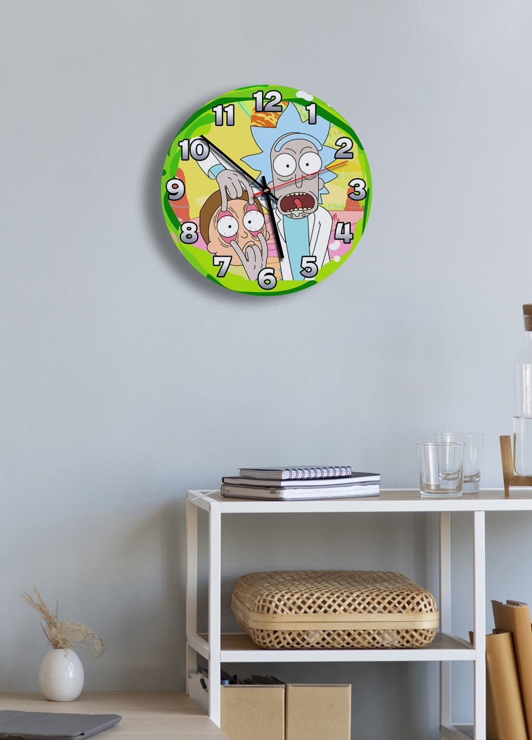 Часы настенные Год Морти 2 круглый No Brand (328089282)