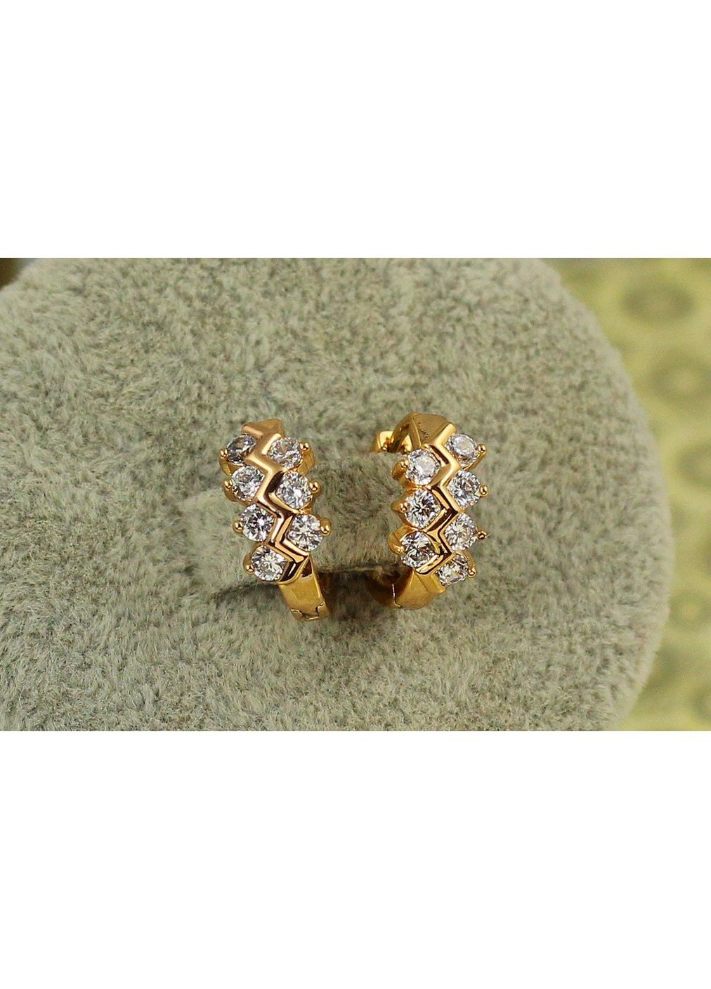 Серьги кольца Хuping Jewelry кольца самшит 1,2 см золотистые love-shopping Xuping Jewelry (354657660)