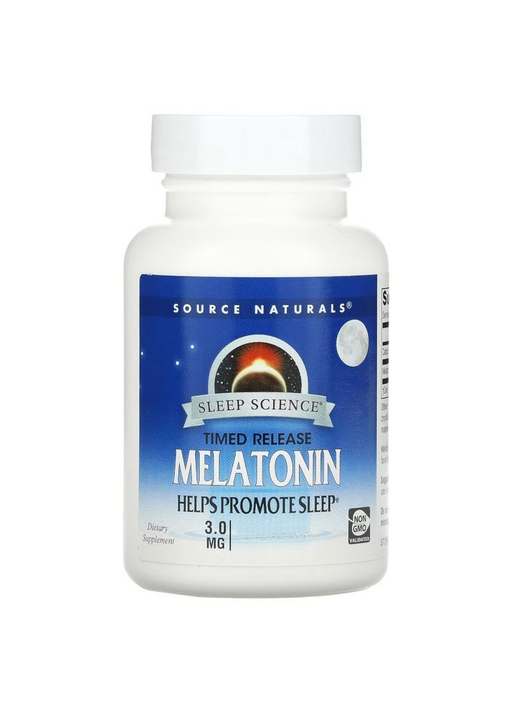 Натуральная добавка Melatonin 3mg Sleep Science Timed Release, 120 таблеток Source Naturals (293340793)