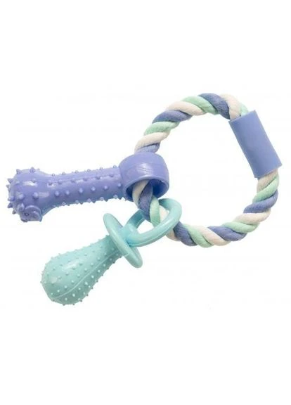Игрушка Dent Plus для собак, веревка/кольцо, 15 см (резина) (*) GimDog (332163419)