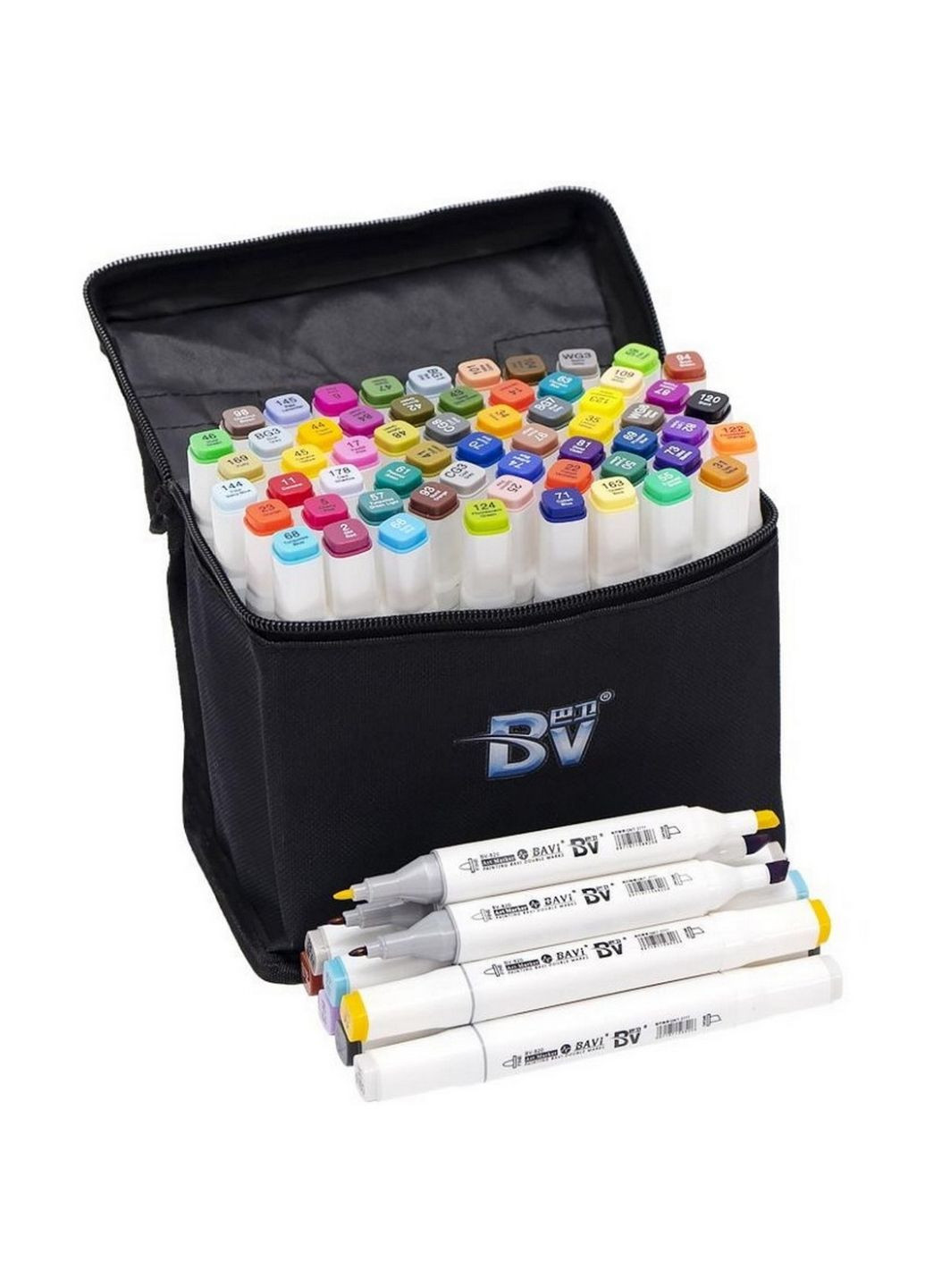 Набор скетч-маркеров, 60 цветов в сумке Bambi (292578040)