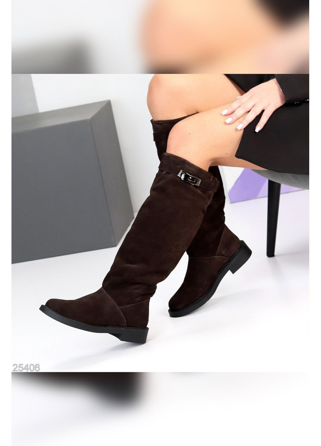 Натуральні жіночі чоботи No Brand (365438618)