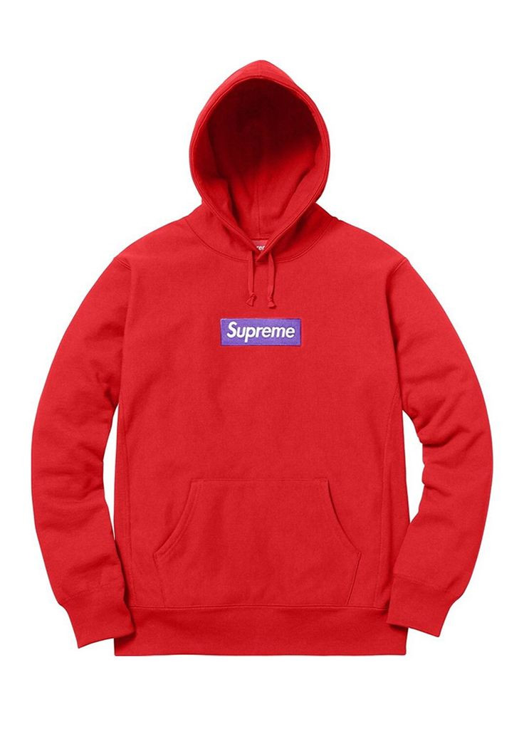 Толстовка чорна Supreme Box Logo Red Hoodie Womens (356677721)