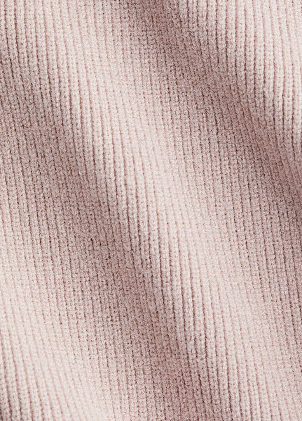 Светло-розовое кэжуал платье H&M однотонное