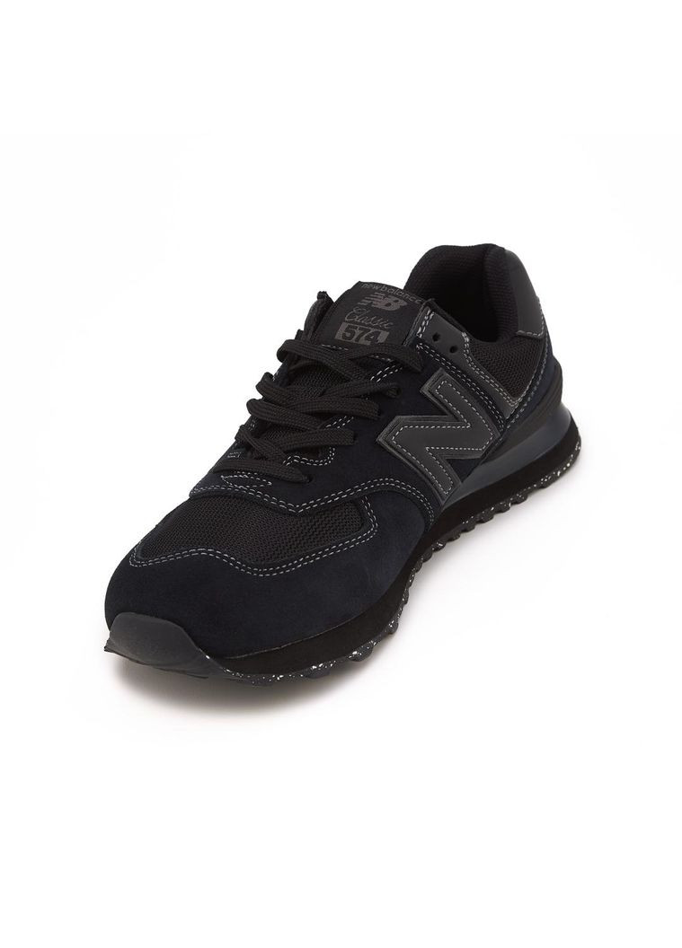 КРОССОВКИ ЖЕНСКИЕ NEW BALANCE 574 V2 FULL BLACK НЬЮ БЕЛАНС 574 No Brand чёрные демисезоны (368888113)